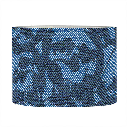 Skull Denim Jeans Pattern Print Drum Lamp Shade