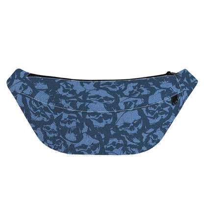 Skull Denim Jeans Pattern Print Fanny Pack