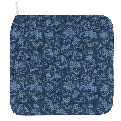 Skull Denim Jeans Pattern Print Hand Towel