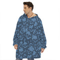 Skull Denim Jeans Pattern Print Hoodie Blanket