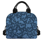 Skull Denim Jeans Pattern Print Insulated Lunch Bag