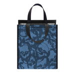 Skull Denim Jeans Pattern Print Insulated Lunch Tote