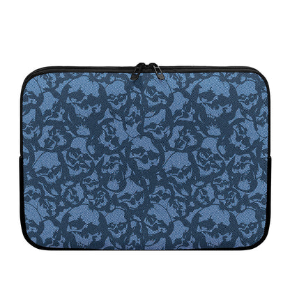 Skull Denim Jeans Pattern Print Laptop Sleeve