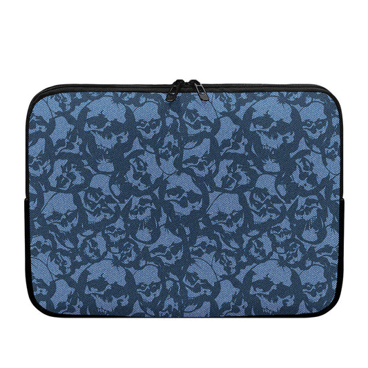 Skull Denim Jeans Pattern Print Laptop Sleeve