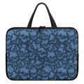 Skull Denim Jeans Pattern Print Laptop Sleeve With Handle