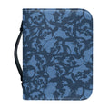 Skull Denim Jeans Pattern Print Leather Bible Cover