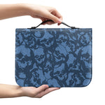 Skull Denim Jeans Pattern Print Leather Bible Cover