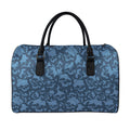 Skull Denim Jeans Pattern Print Leather Duffel Bag