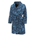Skull Denim Jeans Pattern Print Men's Bathrobe