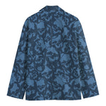 Skull Denim Jeans Pattern Print Men's Blazer