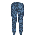 Skull Denim Jeans Pattern Print Men's leggings