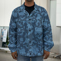 Skull Denim Jeans Pattern Print Men's Shirt Jacket