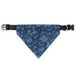 Skull Denim Jeans Pattern Print Over The Collar Dog Bandana