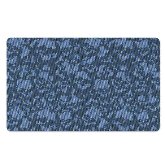 Skull Denim Jeans Pattern Print Polyester Doormat