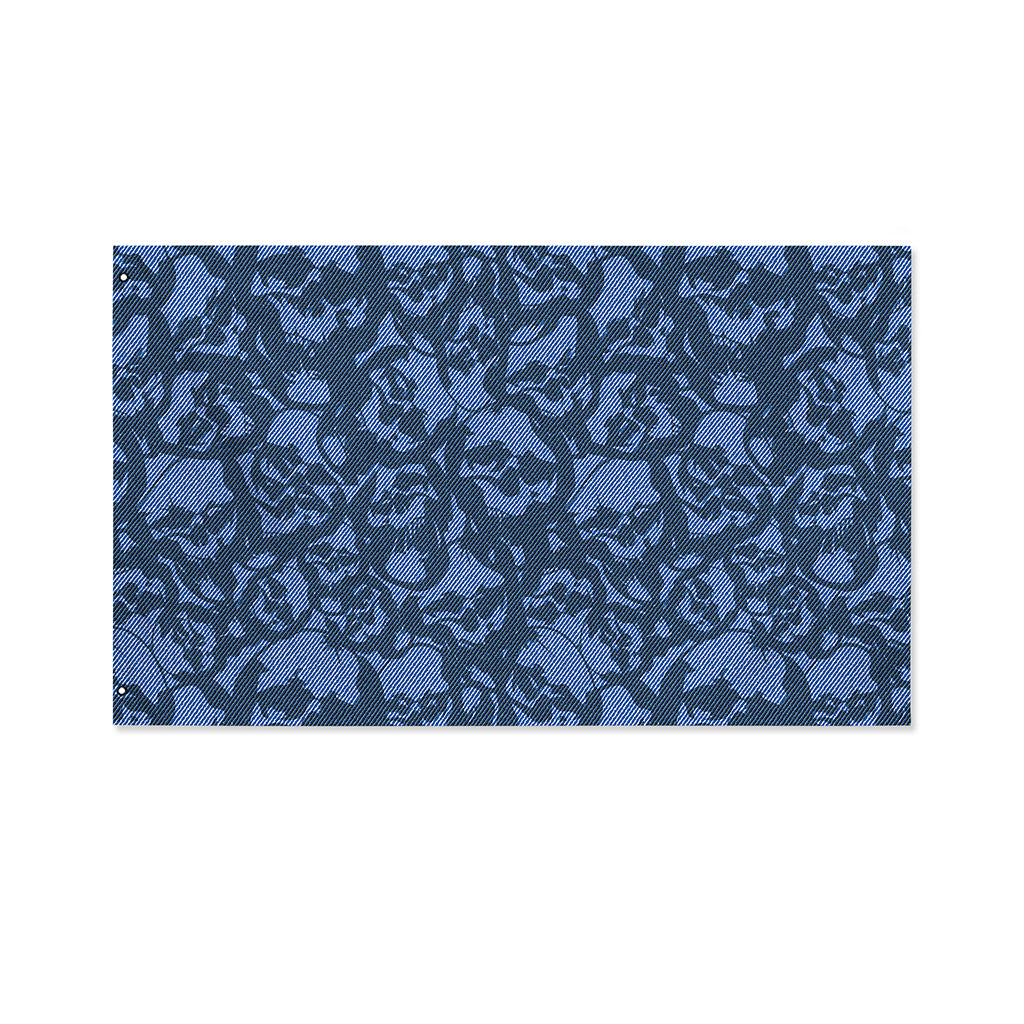 Skull Denim Jeans Pattern Print Polyester Flag