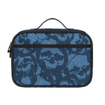 Skull Denim Jeans Pattern Print Portable Lunch Bag