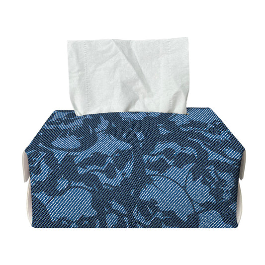 Skull Denim Jeans Pattern Print Rectangle Tissue Box Cover