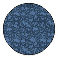 Skull Denim Jeans Pattern Print Round Floor Mat