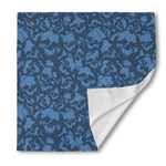 Skull Denim Jeans Pattern Print Silk Bandana