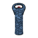 Skull Denim Jeans Pattern Print Single Neoprene Wine Tote