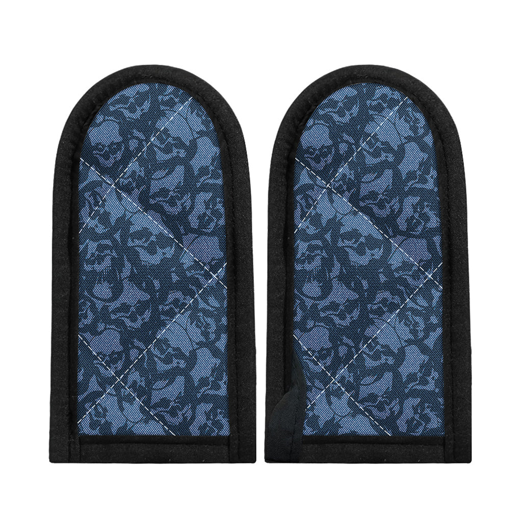 Skull Denim Jeans Pattern Print Skillet Handle Cover