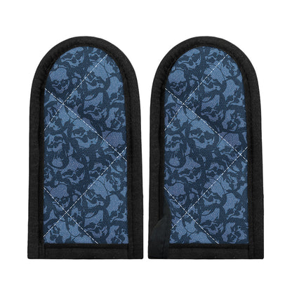Skull Denim Jeans Pattern Print Skillet Handle Cover