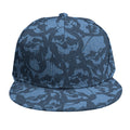 Skull Denim Jeans Pattern Print Snapback Cap