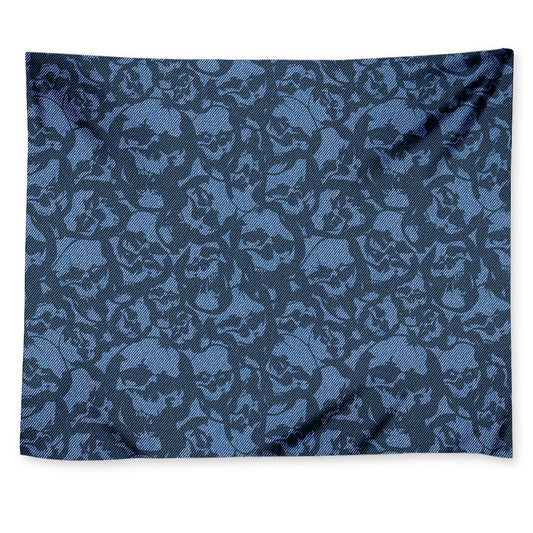 Skull Denim Jeans Pattern Print Tapestry