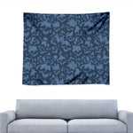 Skull Denim Jeans Pattern Print Tapestry