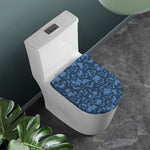 Skull Denim Jeans Pattern Print Toilet Lid Cover