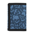 Skull Denim Jeans Pattern Print Trifold Wallet