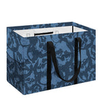 Skull Denim Jeans Pattern Print Utility Tote Bag