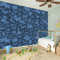 Skull Denim Jeans Pattern Print Wall Sticker