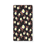 Skull Fried Egg And Bacon Pattern Print Baby Crib Sheet