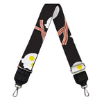 Skull Fried Egg And Bacon Pattern Print Bag Strap