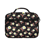 Skull Fried Egg And Bacon Pattern Print Briefcase Bible Bag