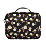 Skull Fried Egg And Bacon Pattern Print Briefcase Bible Bag