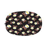 Skull Fried Egg And Bacon Pattern Print Car Side Mirror Covers