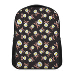 Skull Fried Egg And Bacon Pattern Print Casual Backpack