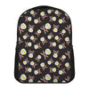 Skull Fried Egg And Bacon Pattern Print Casual Backpack