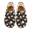 Skull Fried Egg And Bacon Pattern Print Casual Shoes