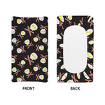 Skull Fried Egg And Bacon Pattern Print Changing Pad Cover