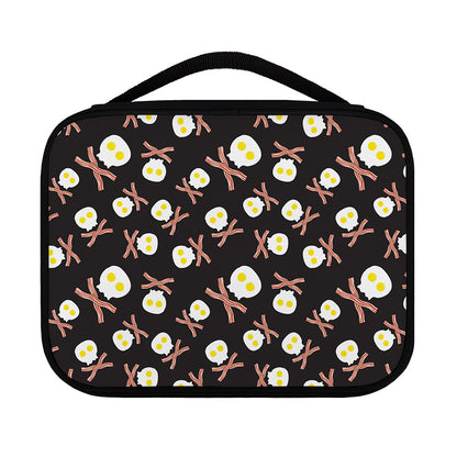 Skull Fried Egg And Bacon Pattern Print Classic Bible Case