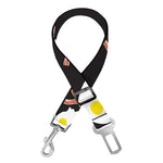 Skull Fried Egg And Bacon Pattern Print Dog Seat Belt