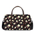 Skull Fried Egg And Bacon Pattern Print Duffel Bag