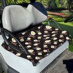 Skull Fried Egg And Bacon Pattern Print Golf Cart Seat Cover