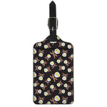 Skull Fried Egg And Bacon Pattern Print Luggage Tag