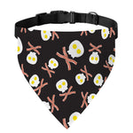 Skull Fried Egg And Bacon Pattern Print Over The Collar Dog Bandana