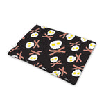 Skull Fried Egg And Bacon Pattern Print Pet Cooling Mat Cover