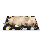 Skull Fried Egg And Bacon Pattern Print Pet Cooling Mat Cover
